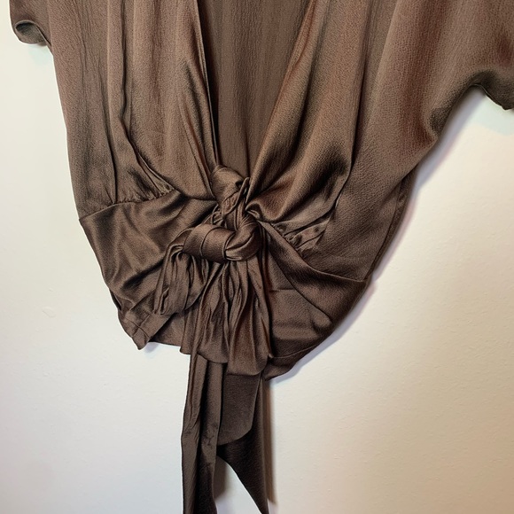 Escada Brown Silk Blouse - Picture 4 of 5
